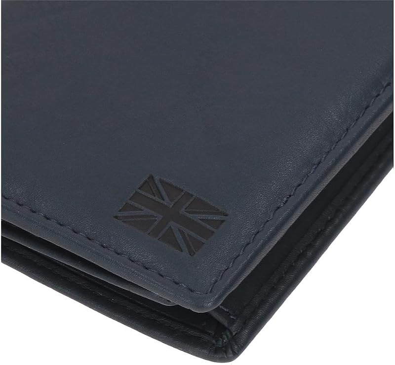 Indiana Vertical Blue Wallet 8,5x10,5x1 cm Couro da Joumma Bags