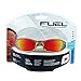 3M 90987 Fuel High Performance Safety Glasses with Titanium-Colored Frame and Red Mirror Lens