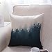 JES&MEDIS Forest Scenery Series Cotton Linen Decorative Square Throw Pillow Covers Cushion Case for Home Sofa Bedroom Office Car 18 X 18 Inch 45 X 45 cm