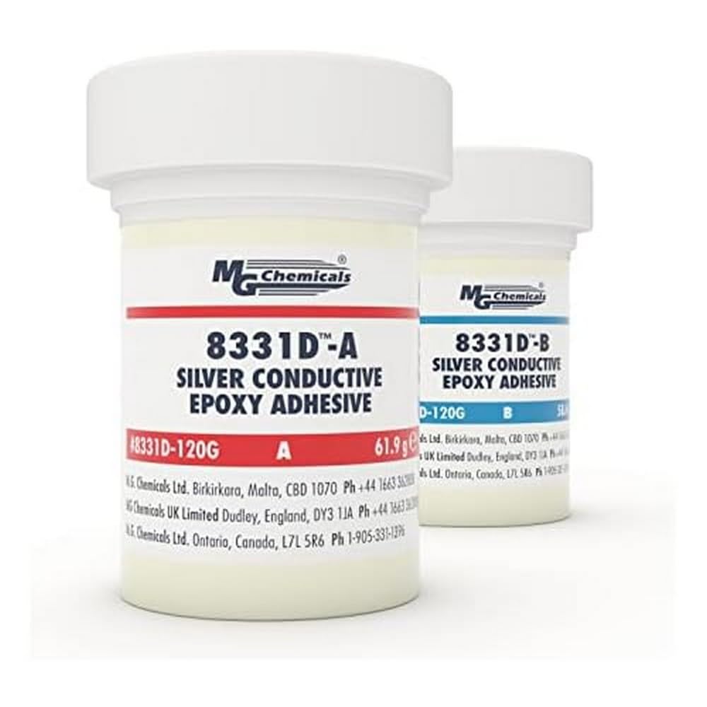 MG Chemicals 8331D Silver Conductive Epoxy Adhesive, 120 gram Kit