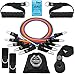 Tribe Resistance Bands Set, Exercise Bands for Working Out - Includes Stackable Workout Bands, Handles, Ankle Straps, Door Anchor, Carry Bag & Advanced eBook