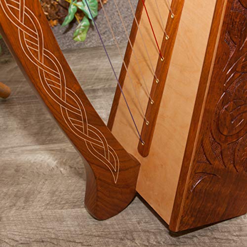 image for Roosebeck 19-String Pixie Harp w/Chelby Levers + Learn to Play Book + 
