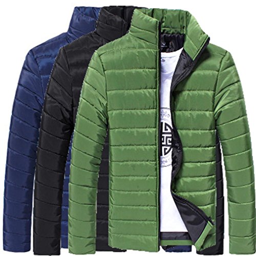 image for Hemlock Down Coats Men, Men's Light Down Jackets Stand Collar Zipper W