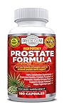 Saw Palmetto Supplement Best for Prostate Health, Enlarged Prostate, Frequent Urination, Hair Loss - Helps Cleanse with Berry Powder, Green Tea, Nettle, Pumpkin Seed and More, 180 Veggie Capsules