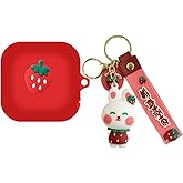 TSVSXS Cute Case Compatible with SHOKZ OpenFit Air(2024) Open-Ear, Soft Silicone Cartoon Anime Shockproof Protective Cover for OpenFit Air Earbuds for Kids