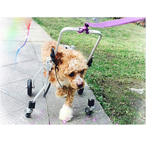 Dog Wheelchair,Four Wheels Adjustable Full Support Pet Cart,Disabled
