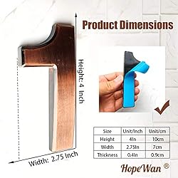 HopeWan 4in Mailbox Numbers #1, Self Adhesive House
