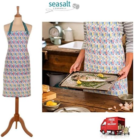 Seasalt Schooling Fish Oil Cloth Adjustable Apron 100% Cotton With PVC Coating