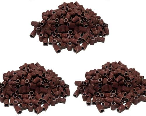 jhtceu Grinding Ring Nail Art Accessories 100 Pcs Sanding Band DIY Tool Set Drill File Machine Bits 180