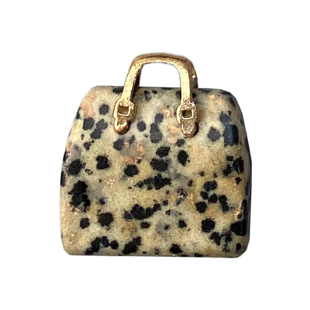 VIE Mini Crystal Handbags, 2-2.5cm, Dalmatian Jasper