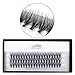LASHVIEW individual lashes 0.10mm 20 Root 12mm Medium Length Soft Individual Cluster Eyelashes Fake Eyelashes Extension Handmade Grafting False Eyelashes Individual False Eyelashes Knot-free Natu
