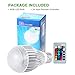 Boomile E26 LED Light Bulb 10W RGB Color Changing LED Lamp Dimmable with Remote Control