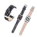 Moonooda Compatible with iWatch Bands 38mm 40mm 42mm 44mm, Women Replacement Wristband Bling Glitter Strap Compatible with Series 6 5 4 3 2 1, Black
