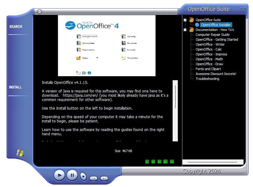 Office Suite on DVD for Home Student and Business, Compatible with Microsoft Office Word Excel PowerPoint for Windows 11 10 8 7 powered by Apache