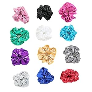speerise Gymnastic Hair Scrunchie Ponytail Holders(Varity of Colors)