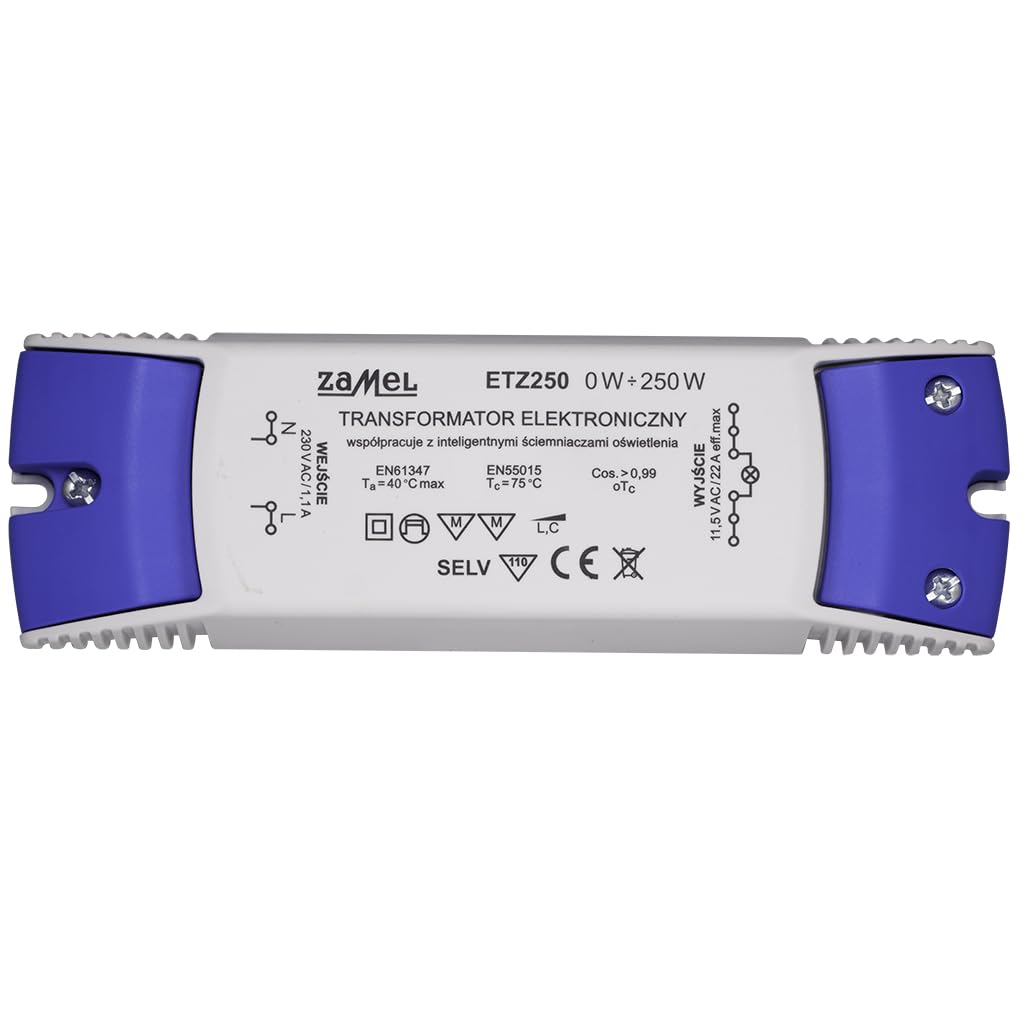 LEDIX Electronic Transformer 12 V 250 W, Pack of 1, ETZ-250