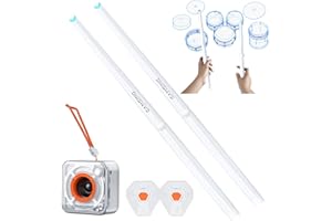GAMSING Electric Air Drum Sticks Set with Drumsticks, Pedals, Support Bluetooth Speaker and 8 Sounds Portable Quiet for Drummers Beginners Practitioners Musical Instruments Gifts
