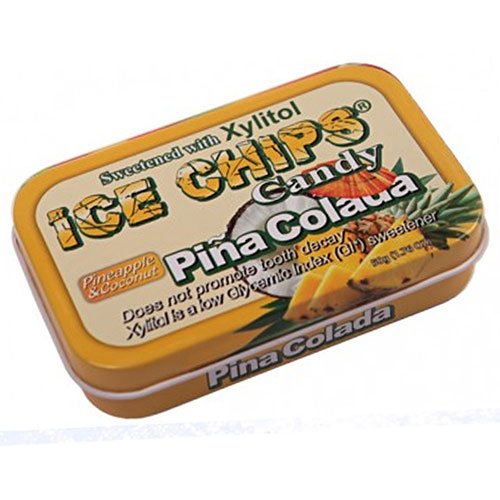 Hand Crafted Candy Tin Pina Colada Ice Chips Candy 1.76 oz Candy