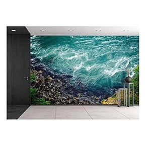 Aerial View of The Seashore - Removable Wall Mural | Self-Adhesive Large Wallpaper - 66x96 inches