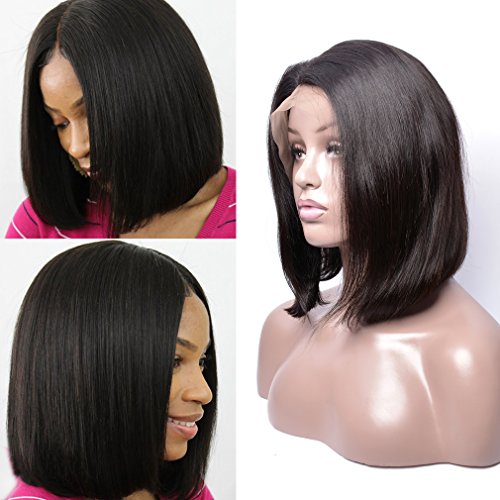 Gem beauty short straight hair bob wig style unprocessed human ha…