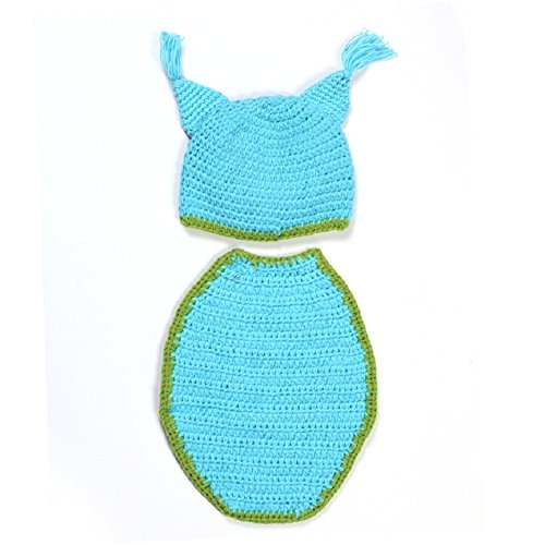 Sandistore Newborn Baby Cute Owl Cloak Knit Hat Costume Photography Prop Outfit Set - Image 4