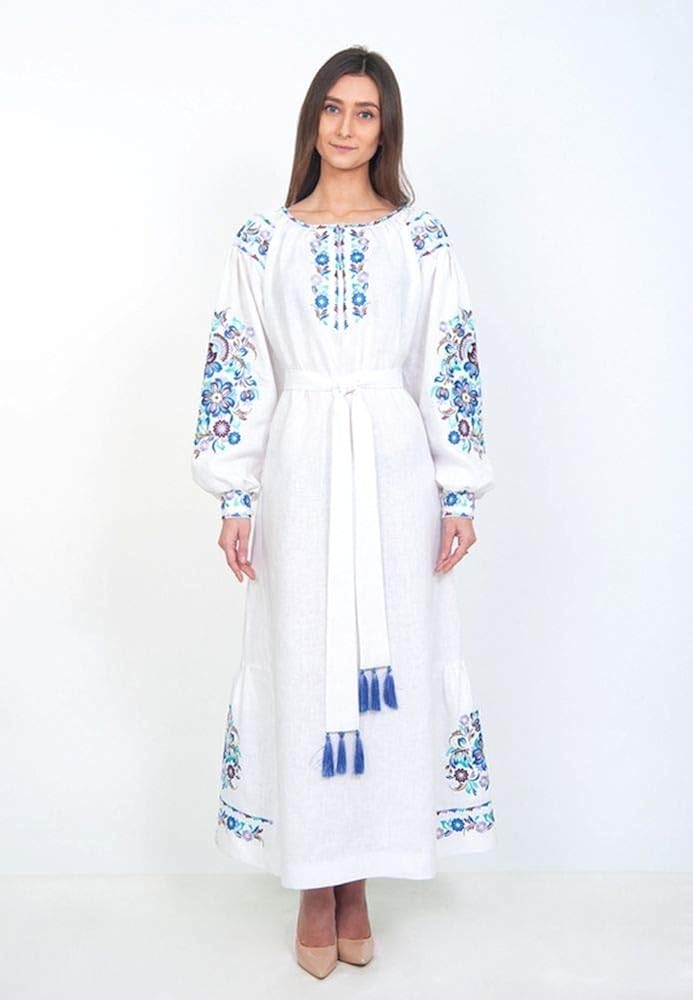 white linen dress amazon