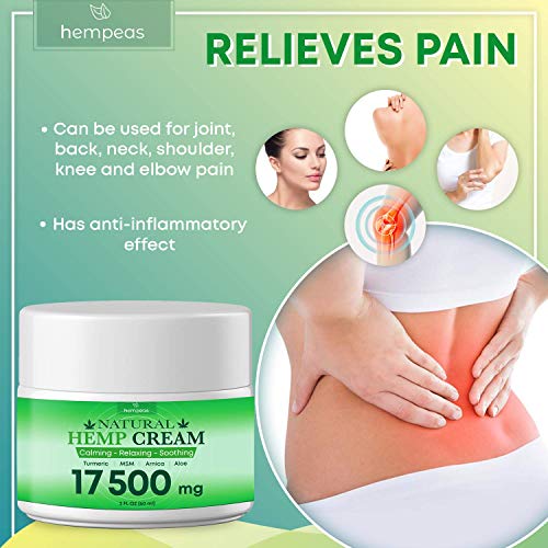 Hemp Pain Relief Cream - 17 500 mg - Relieves Muscle ...