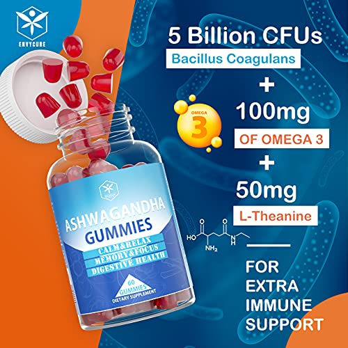 2 Pack Ashwagandha Gummies 2000mg,Organic Ashwa Root Extract Supplement for Women & Men,2 flavors-120 Count