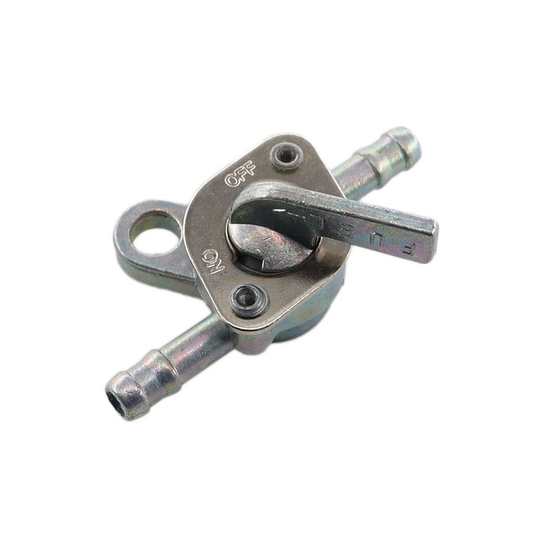 MCHNIC Universal Petrol Tap 6 mm Inline Fuel Tap 1/4 Motorcycle Inline for 90Cc 110Cc 120Cc 125Cc 140Cc ATV, Quads, Pocket Bike, Lawn Mowers & More