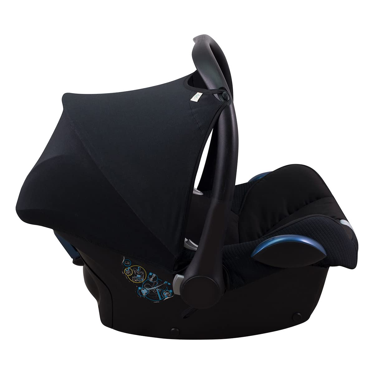 JYOKO Kids Canopy Hood Compatible with Maxi COSI Cabriofix (Black Series)