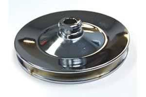 PIRATE MFG Chrome Steel Single Groove Power Steering Pulley, Compatible with Chevy 1967-1984 BBC SBC LWP SWP