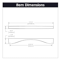 Belwith-Keeler B076153-CH Channel Pull 8-13/16 Inch
