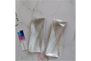 Chandelier Crystal Prisms Pendants 2pcs 75mm (one Hole) Faceted Rectangle Crystal Spacer Pendant Lamp Prism Replacement Parts
