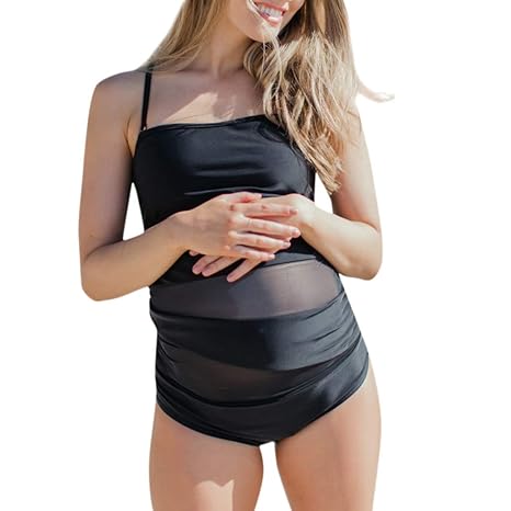 XXYsm Umstands Tankini Push-Up Bademode Schwangerschafts Bikinis Mutterschaft Swimsuit Umstandsbadeanzug