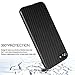 BASSTOP Carbon Fiber Hybrid Rubberized Super-Slim Anti-Slip Grip Full Body Protector Cover Premium Flexible Soft TPU Case for Apple iphone 7, iPhone 8- (Black 4.7