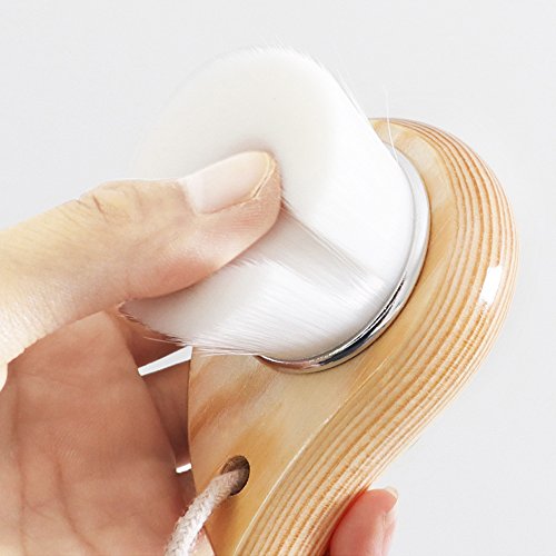 Facial Cleansing Brush, Natural Wood &Bristle Pore Face Brush, Facial Skin Care Tool Beauty Complexion Makeup Accessories