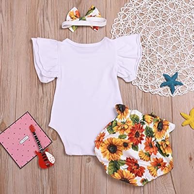 white sunflower overalls