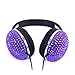 Kasstino Beautiful and Lovely Bling Style Crystal Handmade Diamante Retro Ear-Cup Headphones Headsets for Girls Women (Purple)