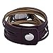 Ladies Water Resistant Leather Wrist Watch for Women - Female Vintage Brown Band Silver Dial