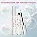 Mourvibe Eyelash Growth Serum, Lash & Brow Enhancer Treatment Serum, 100% Pure Organic, Nourish Damaged Lashes, Boost Rapid Growth of Longer Fuller Thicker Lash