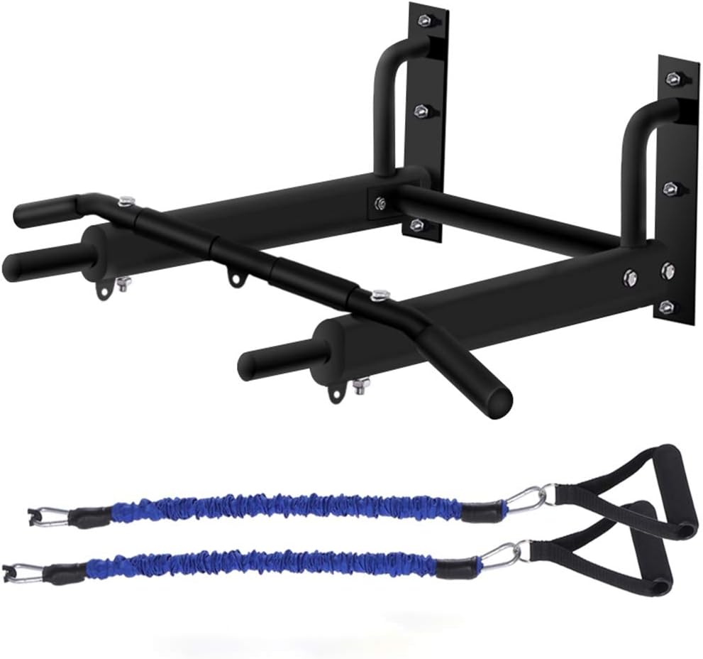 Pull Up Bars Wall Mounted Multi-Grip Chin-up Station Home Gym Exercise Workout Equipment Strength Training Equipment Fitness Equipment Single Parallel Bars for Walls (A. B, C : Pull up bar B)