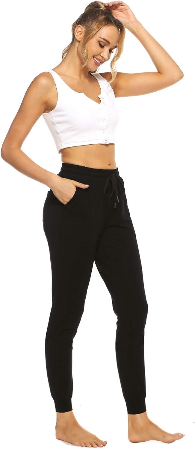 STELLE Women's Sweatpants Yoga Joggers Athletic Workout Track Pants with Pockets at  Women’s Clothing store