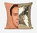 Bad Bananas Nick (Nicolas) Cage Face Mermaid Reversible Flip Sequin Throw Pillowcase - Funny Gag Gift Pillow Cover