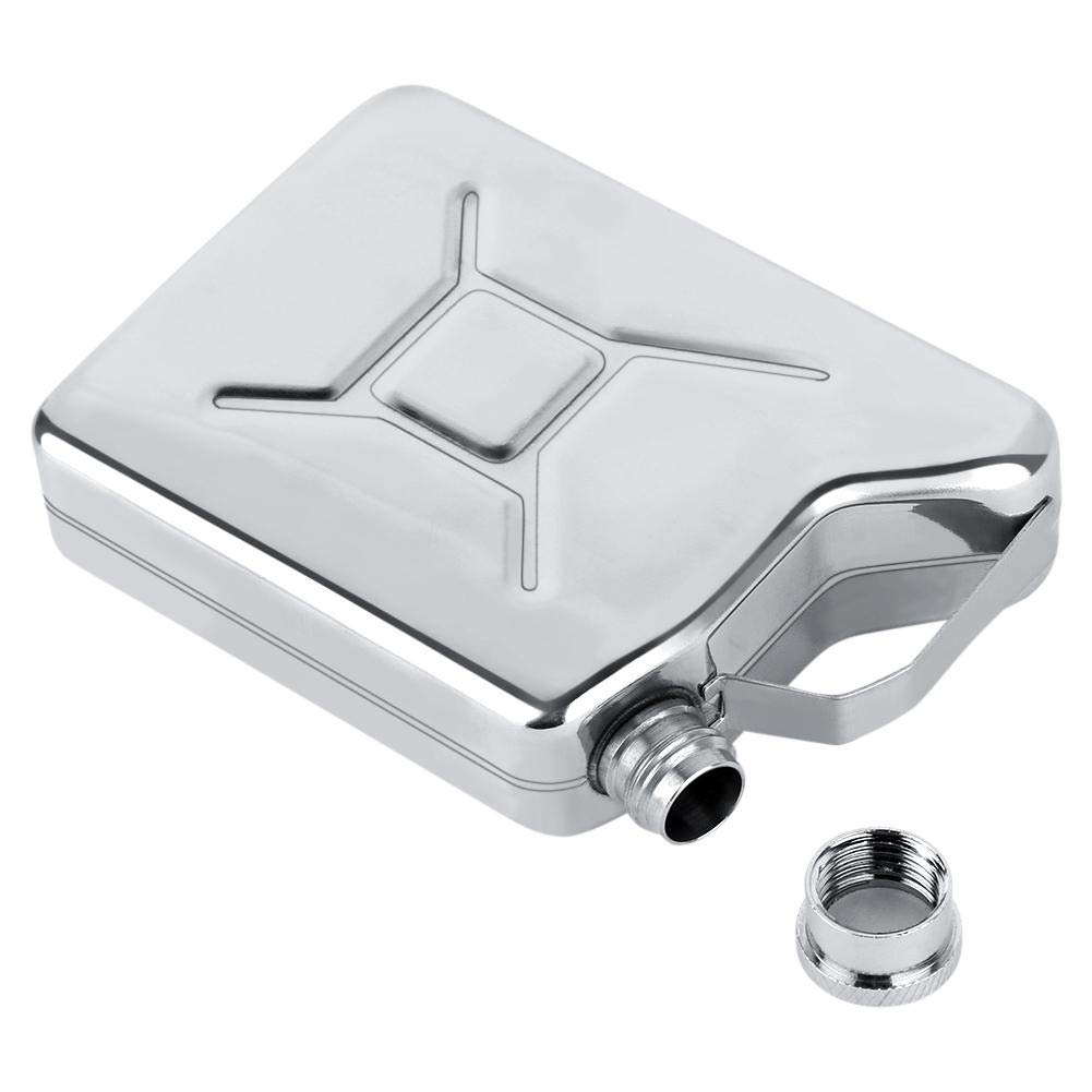 5oz Hip Flask, Stainless Steel Portable Whiskey Liquor Alcohol Bottle Pocket Wine Bottle for Climbing Camping Barbecue Bar Party Drinker