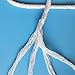 2 Size 20 PCS Unfinished Solid Wooden Rings Wooden Teething Ring Natural Wood Teething Rings and 54 Yard Macrame Cotton Cord Twisted Cotton Rope,1/6