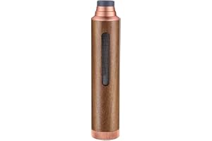 ihreesy Handheld Ashtray,Portable Metal Cigarette Ash Tube Windproof Smokeless Ashtray Fireproof Cigarettes Ash Holder Detachable Cigarette Ashtray for Indoor Outdoor Smoking,Rose Gold