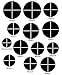 MATTE ALL BLACK Sticker Overlay Vinyl for All BMW Emblems Caps Logos Roundels