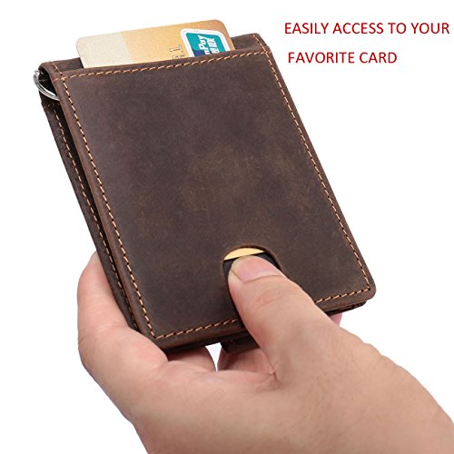 Boleke RFID Blocking Minimalist Wallet Men Genuine Leather Slim Card
