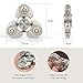 Dacra For UFO Tri-Spinner Silver Fidget Time Killer Focus ADHD EDC Toy With Beautiful Look and Great for Deep Thought & Anxiety Relief, Smaller Friction and Stable Bearing