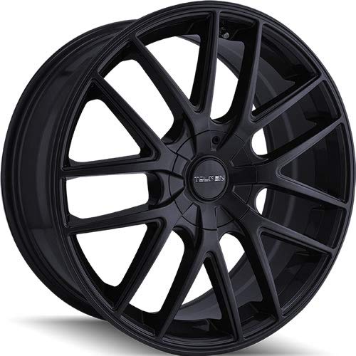 TOUREN TR60 Wheel with Full Matte Black (17 x 7.5 inches /5 x 72 mm, 42 mm Offset